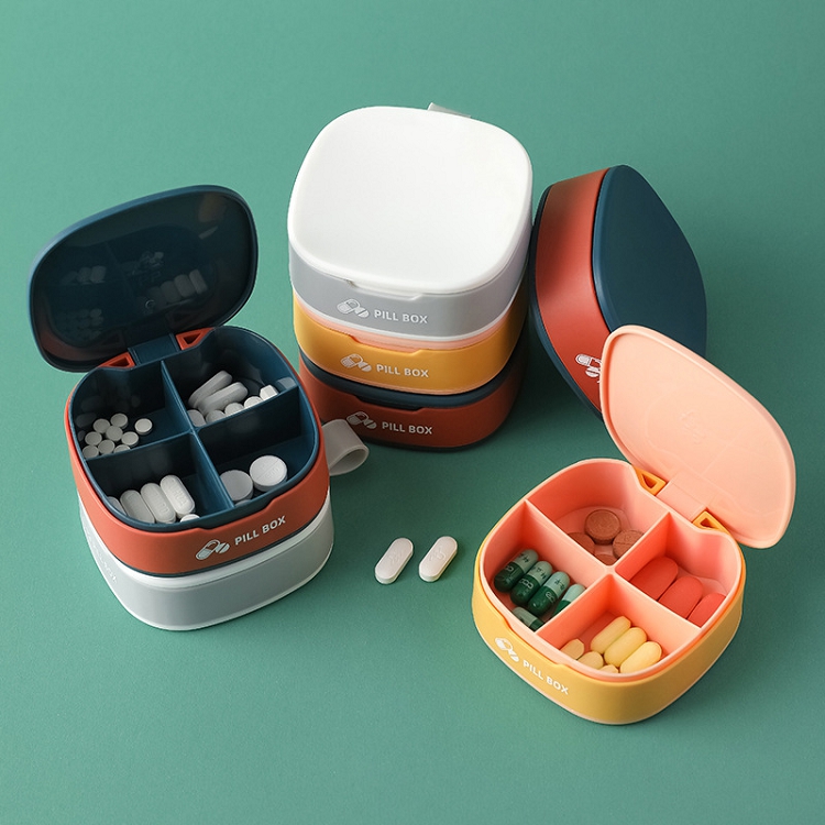 Portable medicine box, household goods, travel medicine box, silica gel mini sealed box, medical storage box